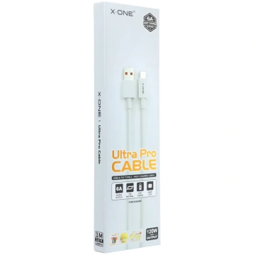 X-ONE USB A to Type-C Cable, 6A, 120W, Ultra Pro X