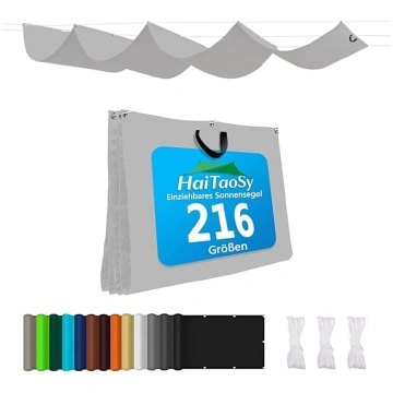Retractable Wave Awning, Waterproof, Rectangular w