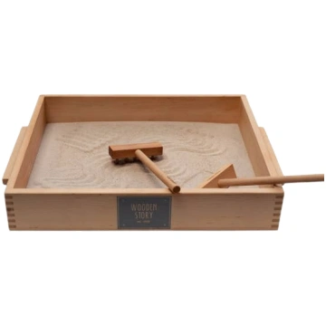 WOODEN STORY Montessori smilšu rakstīšanas paplāte