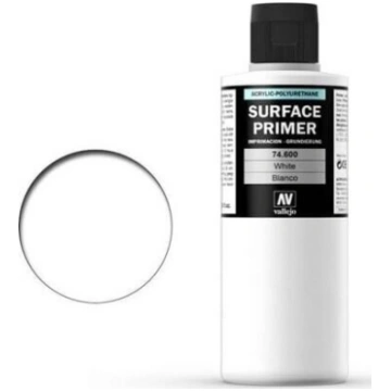 Vallejo 74600 Surface Primer 200 ml Balts