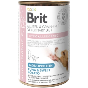 Brit Veterinary Monoprotein Tuna pilnvērtīga diēti