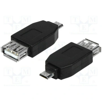Adapter; USB 2.0; USB A socket,USB B micro plug | 