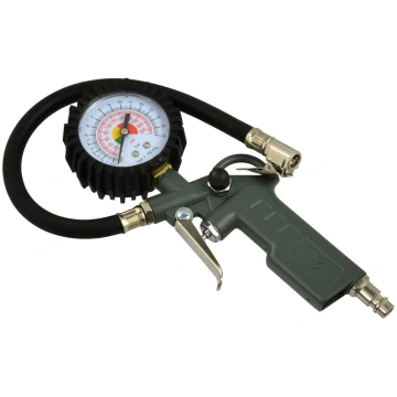 GEKO Pistole riepu pumpesanai ar manometru 63mm 0-