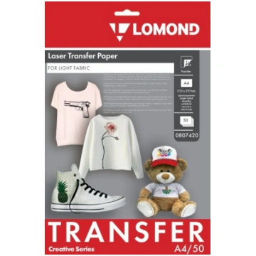 Lomond Thermotransfer Laser Paper A4, 50 sheets, f