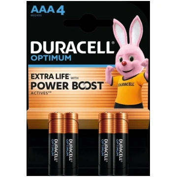 DURACELL BATERIJAS DURACELL OPTIMUM AAA 4VNT