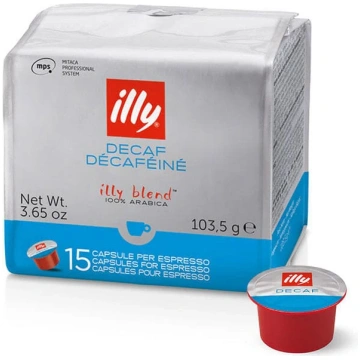 Kafijas kapsulas illy MPS, Espresso Bezkofeīna, 15