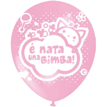 BALLOON PRINTED "È NATA UNA BIMBA" 12"