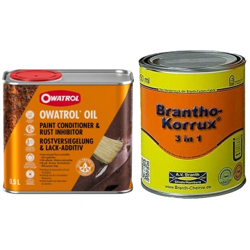 Korozijas apstrādes komplekts: Owatrol Oil 500ml +
