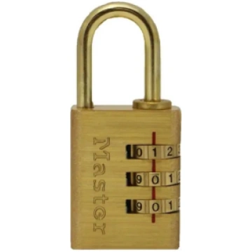 630EURD | Aluminium combination padlock with brass