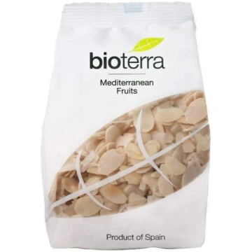Bioterra BIO blanšētas mandeļu skaidiņas, 200g