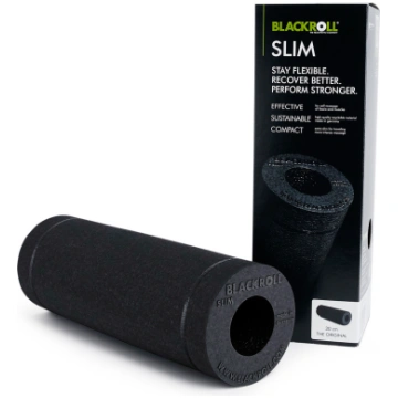 Slim Foam Roller Blackroll Black #000000#868C8F