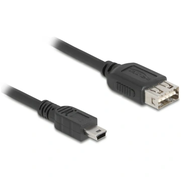 USB kabelis DeLOCK 81526 3m Mini-USB B USB A melns