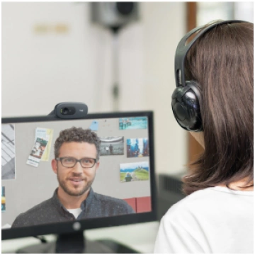 LOGITECH C505 HD WEBCAM AR LIELA DIAPAZONA MIKROFO