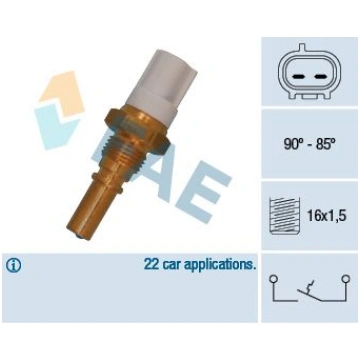 FAE 36545 Termoslēdzis, Radiatora ventilators