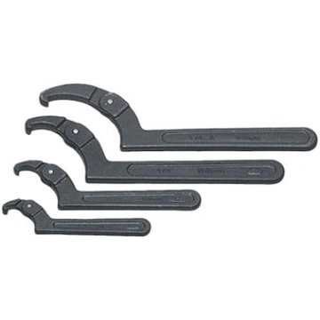 Spanner Wrench, Plain Grip, Black, Adjustable Face