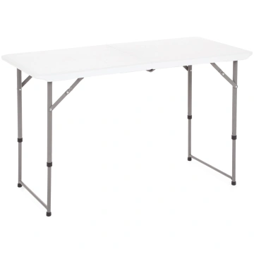 Saliekams dārza galds, regulējams augstums, 122 cm