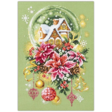 Izšūšanas komplekts Magic Needle "Snow Globe" 540-