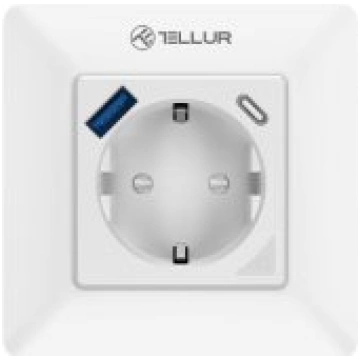Tellur Smart WiFi Wall Plug 3600W viedā rozete T-M