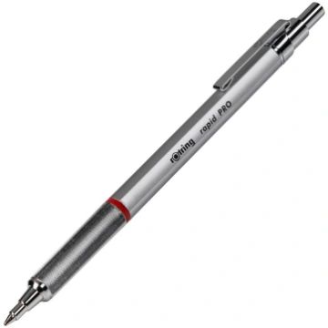 rotring Rapid Pro Ballpoint Pen Chrome with Refill