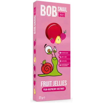 Augļu marmelāde BOB SNAIL, Bumbieru-aveņu-biešu, 2