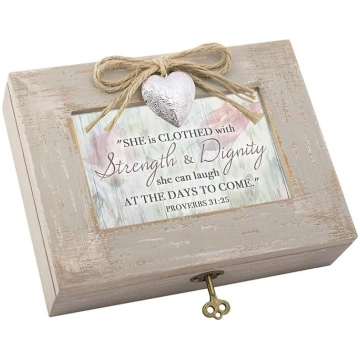 Cottage Garden Dignity Locket Natural Taupe Wood L