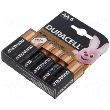 Battery: alkaline | AA | 1.5V | non-rechargeable |