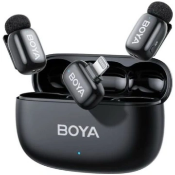 BOYA Bezvadu mikrofons Mini 2-03 2.4GHz, ar mākslī
