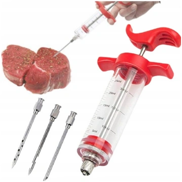 Šļirce gaļai 30ml + 3 adatas