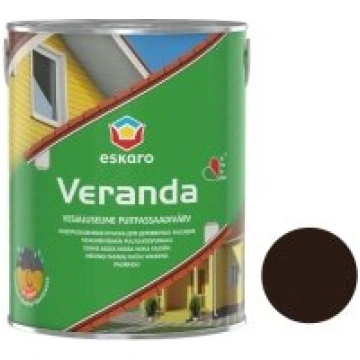 Eskaro Krāsa Veranda 0.9L kokam pusmatēta brūna