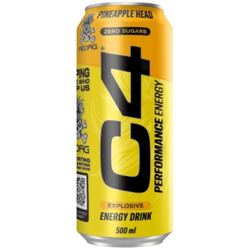 C4 Energy 500 ml Cellucor Pineapple Head (BB 2026-