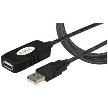 Techly USB 2.0 Active Extension, Hi-Speed, 10m, bl