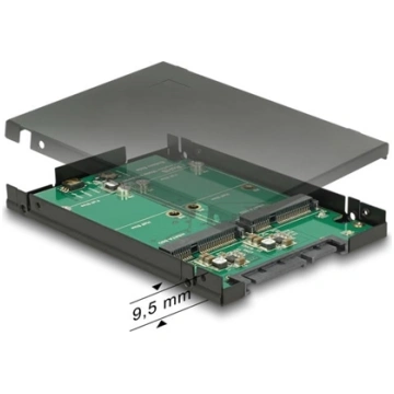 Delock 2.5″ Converter SATA 22 pin > 2 x mSATA with