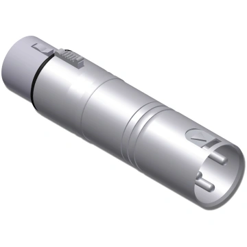 Procab DMX adapter - 3-pin XLR male - 5-pin XLR fe