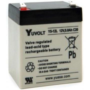 Akumulators YUASA Yuvolt (5Ah, 12V, F2, VRLA)