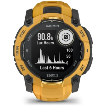 Garmin Instinct® 3 Solar viedpulkstenis, 50 mm, Sa