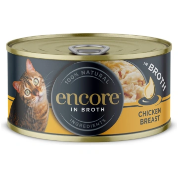 Mitrā kaķu barība Encore In Broth, vistas gaļa, 0.