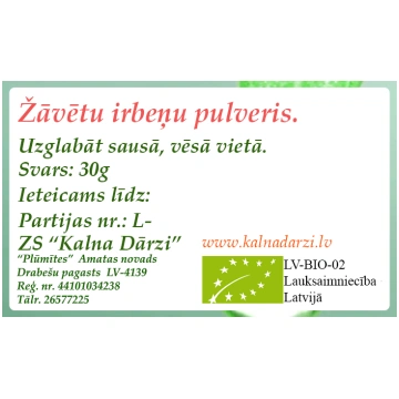 IRBEŅU PULVERIS BIO