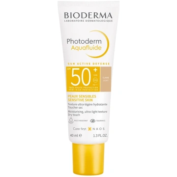Bioderma Photoderm SPF 50+ gaiši tonēts akvafluīds