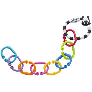 PLAYGRO ratu rotaļlieta Zebra 9 Links Swing Tag Cl