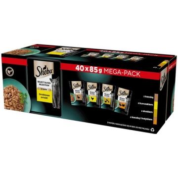 Sheba Selection Select Slices ar pīli, vistu, mājp