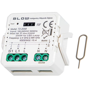 72-205# Inteliģents zigbee vadāms rozetes slēdzis 
