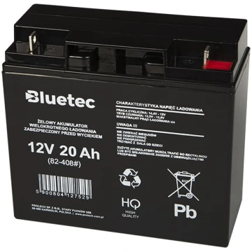 82-408# 12v 20ah bluetec gel akumulators 180x165x7