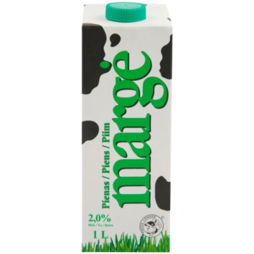 Piens MARGE 2 %, UHT, 1 L - 450-00282 Margė