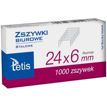 Tetis Zszywki 24/6 (GZ101-A) GZ101-A (590685801266