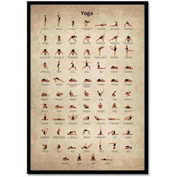 75 jogas pozas Ashtanga diagramma Veselības plakāt
