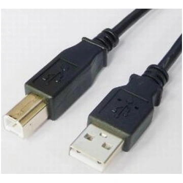 Kabelis Brackton USB Male - USB Male B 1.8m Black 