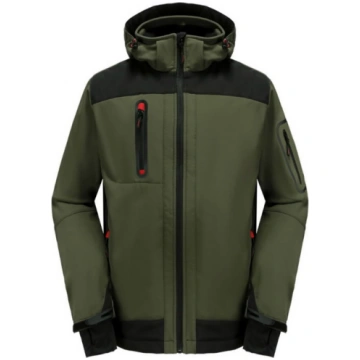 Jaka ar kapuci PESSO Softshell Acropolis, zaļa, iz