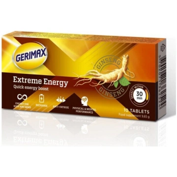 Uztura bagātinātājs Gerimax Extreme Energy, 10tabl