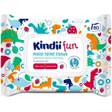 Mitrināts tualetes papīrs Kindii Fun 60 gab. (2210