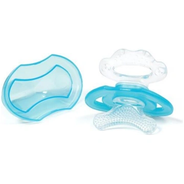 Silikona zobu riņķis-masētājs BabyOno 1008/01 blue